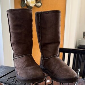 Old Navy Brown Kids Tall Faux-Suede Boots